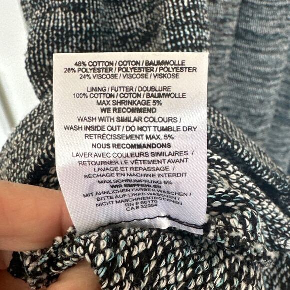 Anthropologie Ganni Pinnacle Knit Textured Blue Gray Dress, Size M, Like New - Picture 6 of 7